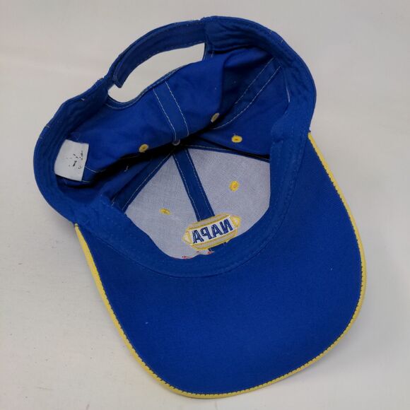 NAPA Racing Strapback Hat Blue Yellow OSFM Ron Capps #28 Martin Truex #56 - Picture 6 of 8